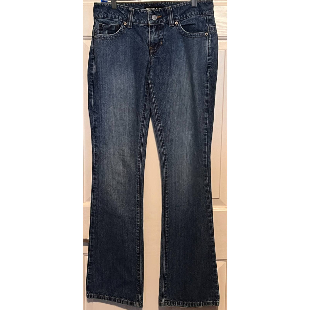 Guess‎ Jeans Women's Modele Flare Distressed Size 28 33" Inseam x 15" Waist x 8"